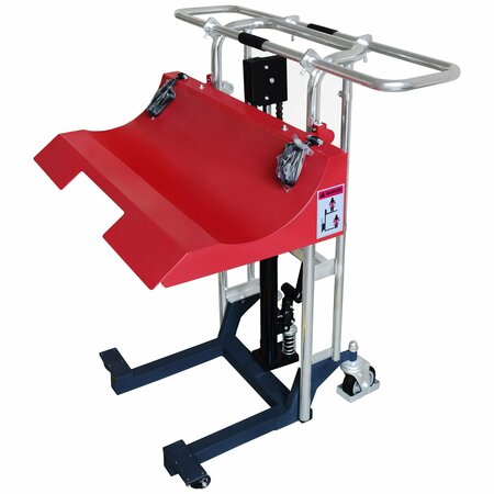 PAKE HANDLING TOOLS Roll Lifting Truck, Low Profile, 660lbs Cap., 16-1/2'' Roll Dia., 33'' Lift Height PAKPR3083